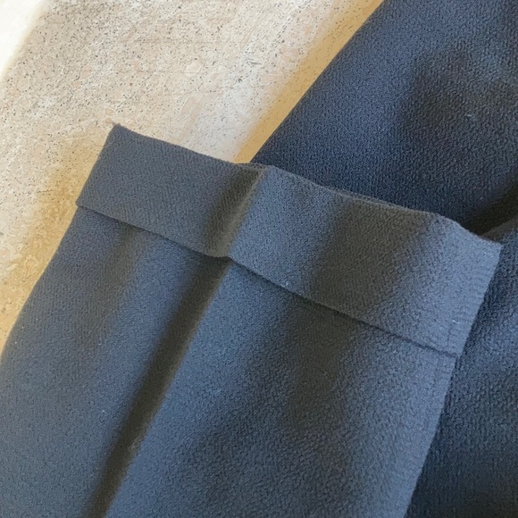 Liz Claiborne Collection Fully Lined Black Wool Dress Slacks with Cuff - Picture 4 of 10